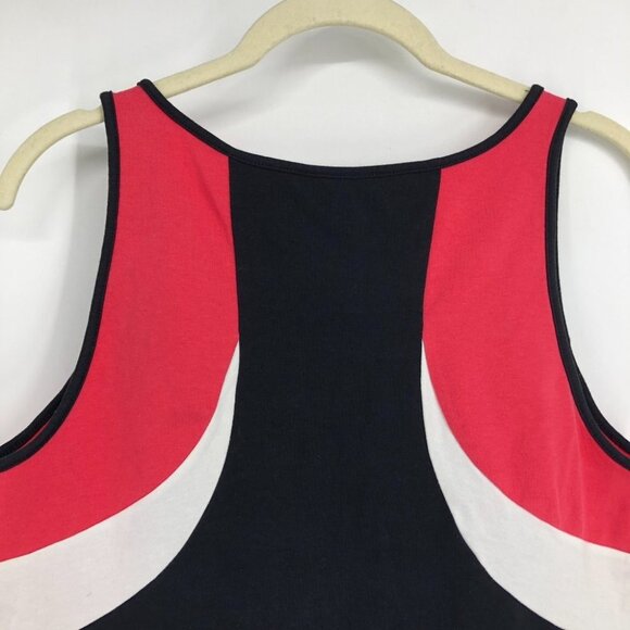 Reitman's Black, Red & White Round neck Athletic Muscle Tank Top size M Petite - Picture 7 of 12